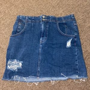Free People denim skirt